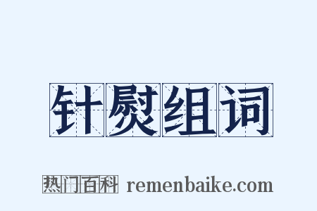 针熨组词是什么意思的图片